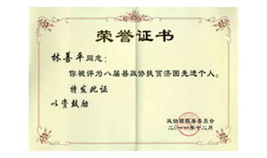盡心盡力謀發(fā)展 盡職盡責(zé)為和諧--記縣政協(xié)常委、虹潤(rùn)公司董事長(zhǎng)林善平