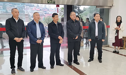 福建省政協(xié)副主席、省工商聯(lián)主席王光遠(yuǎn)一行視察虹潤(rùn)公司